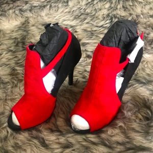 Red & Black Suede shoes